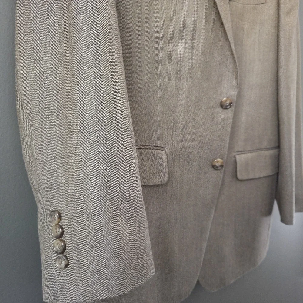 Ralph by Ralph Lauren Men's 42R Wool and Silk Brown Sport Coat Blazer‎ Jacket